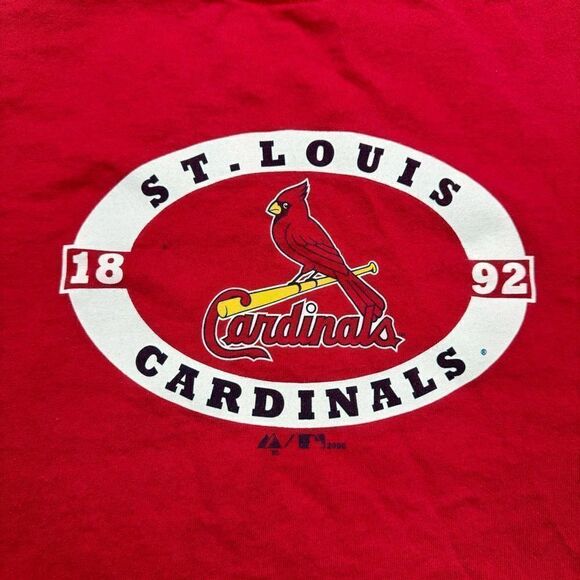St. Louis‎ Cardinals MLB Shirt Red Men’s Size Large 2006 - Picture 6 of 9